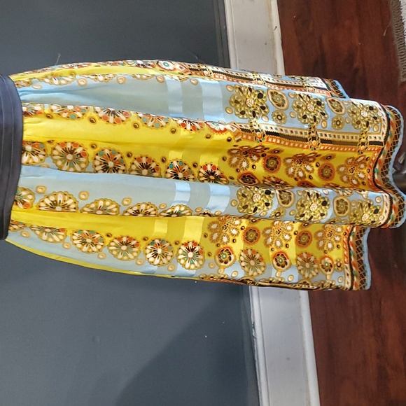 Moulinette Soeurs woman's yellow silk dress size 2 - Picture 4 of 17